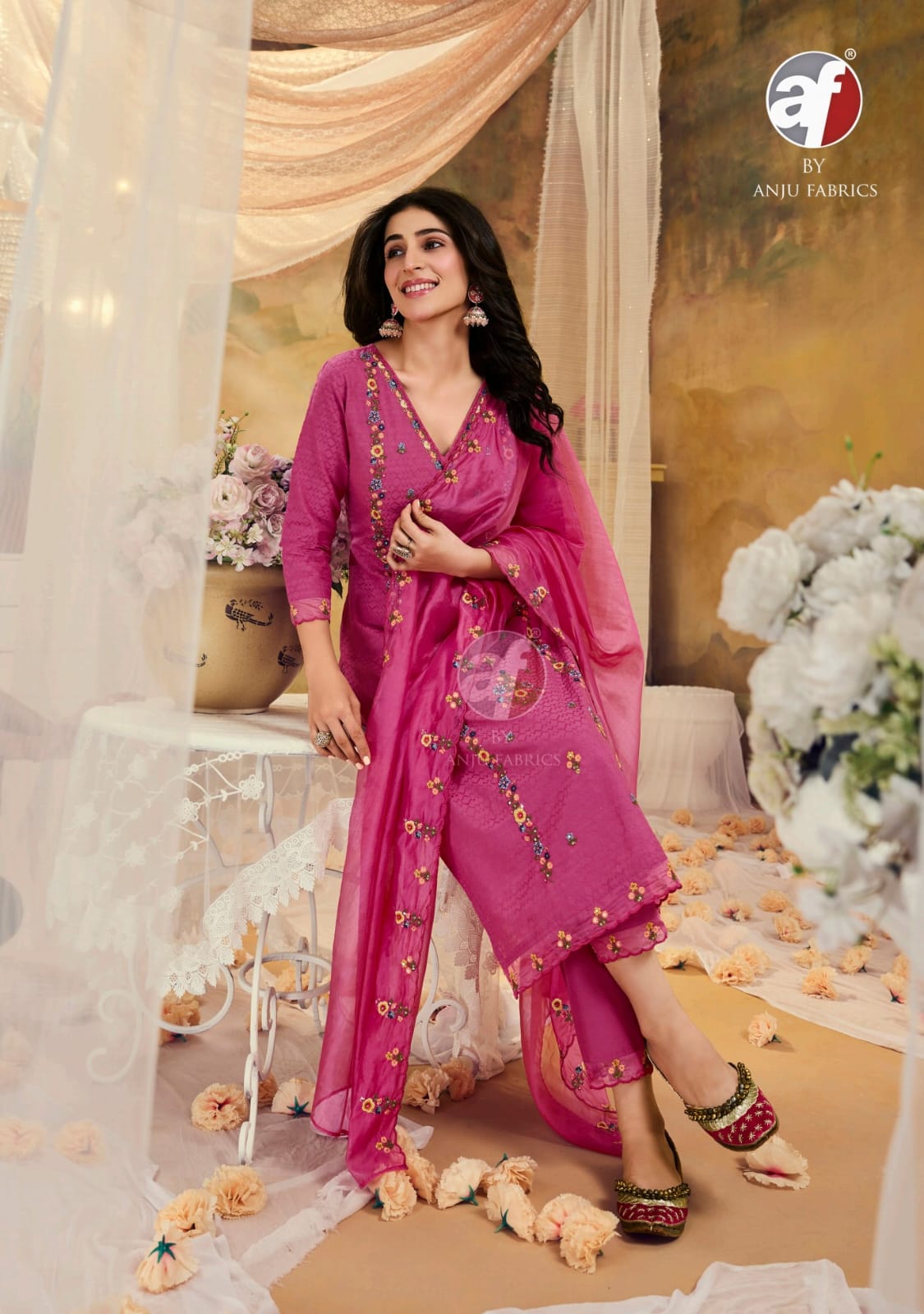 Cotton Queen By Af Designer Plus Size Kurti With Bottom Dupatta Wholesale Clothing Suppliers In India